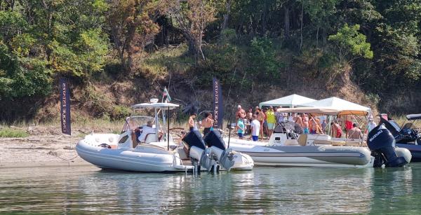 Summer yacht party of Ropotamo river